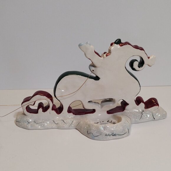 Blue Sky Clayworks North Pole Express - Two Pieces Santa & Reindeer - Picture 4 of 8